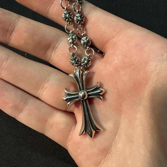 Silver Cross Pendant Necklace